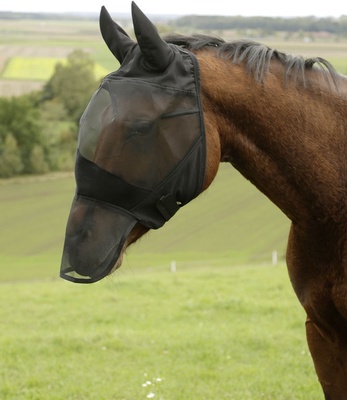Mascara anti moscas caballos con protecci�n para los oidos y la nariz