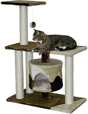Arbol rascador Gatos Beige Cade alto 96 cm