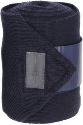 Set 4 unidades Vendaje Caballos Tejido Azul Marino