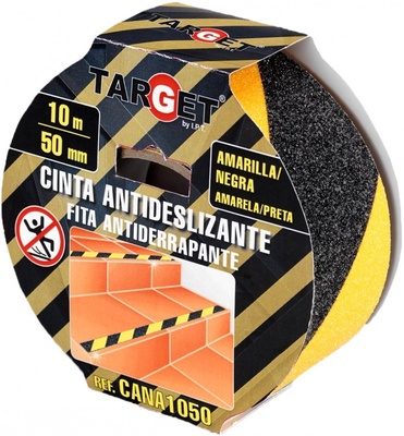 Cinta Antideslizante Amarilla/Negra 10m x 50mm