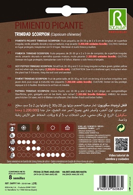 Semilla Pimiento Picante Trinidad Scorpion