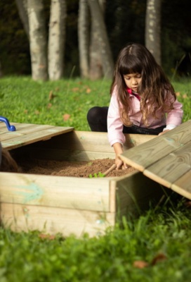 Arenero Masgames Oben Cubierta Madera L