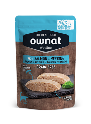 Sobre Wetline Ownat Gatos Grain Free Salmon