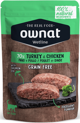 Sobre Wetline Ownat Gatos Grain Free Pavo y Pollo