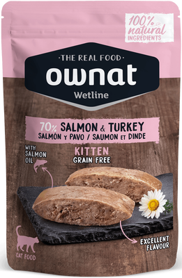 Sobre Wetline Ownat Gatos Kitter Grain Free Salmon y Pavo
