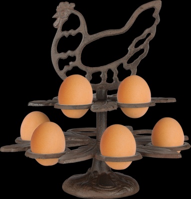 Huevera de Hierro Fundido Retro Gallina