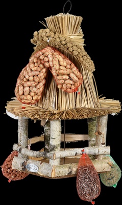 Mesa Colgante para Pajaros con Comida