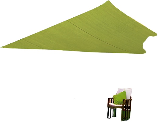 Toldo Vela Impermeable 5x5x5m Verde Claro Toldo Vela Impermeable 5x5x5m Verde Claro