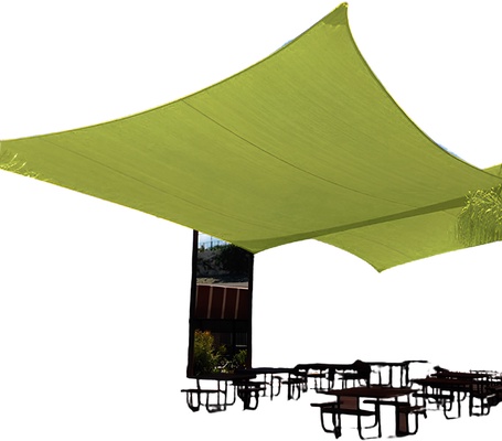 Toldo Vela Impermeable 3,6x3,6m Verde