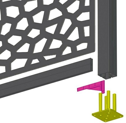 Poste de Alumunio Alupost Verde 1,15 Metros