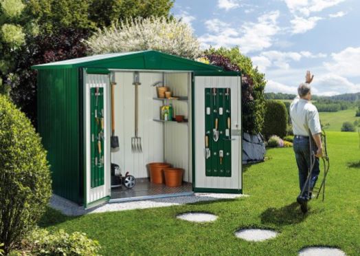 Caseta Europa 244 x 84 x 203 verde oscuro