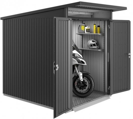 Caseta AvantGarde 180 x 300 x 218 gris oscuro con doble puerta