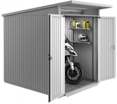 Caseta AvantGarde 260 x 260 x 218 plata con doble puerta