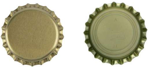 Chapas Botella Cerveza Oro 26 mm 200 Unidades