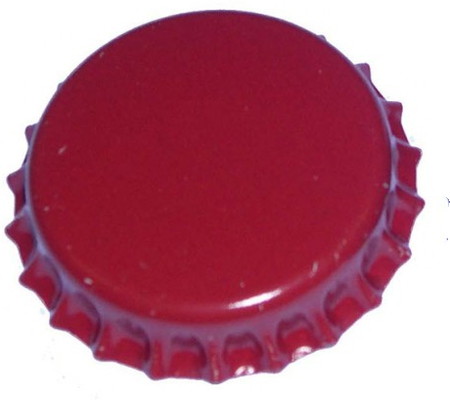 Chapas Botella Cerveza Rojo 26 mm 200 Unidades