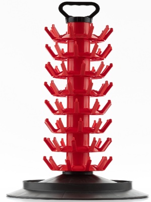 Secador y Escurridor 80 Botellas con Asa