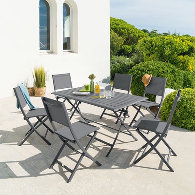 Mesa Rectangular Plegable Modelo Grafito 150x80