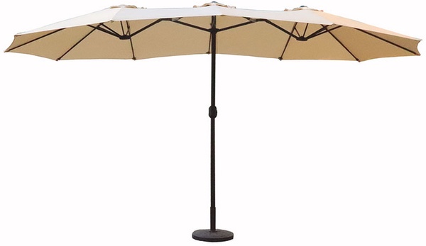 Parasol Doble de Acero con Toldo de 3x4 metros