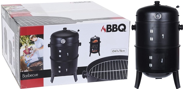 Barbacoa BBQ Barril para Ahumar Negra