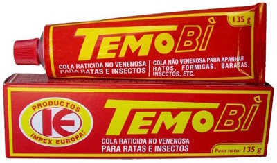 Pack 50 Unidades Pegamento Ratones Cola 135 gr Temobi
