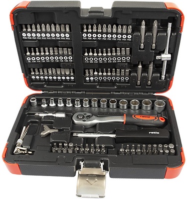 Maletin Vasos y Puntas 130 Pcs CR-V Ratio