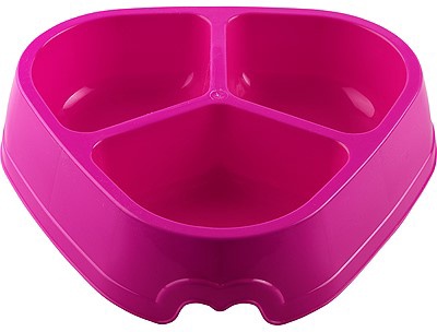 Comedero Boxer Triangular Triple 1,8 L