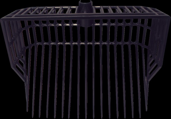 Horca para Viruta Estiercol Plastico Negra