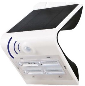 Aplique Solar Led 3,2W 4000K IP65 Blanco