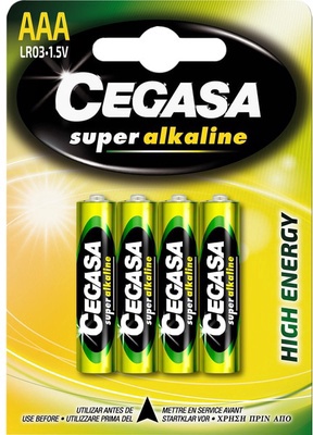 Pila Cegasa Super Alcalina AAA LR03 Pila Cegasa Super Alcalina AAA LR03