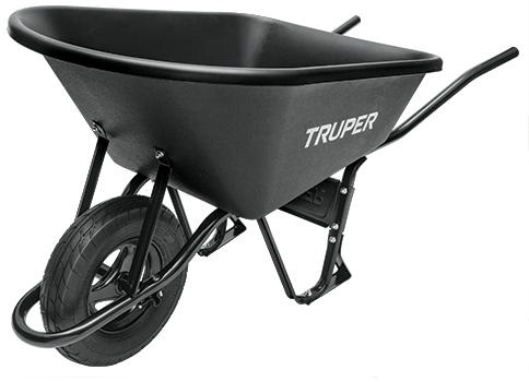 Carretilla Caja de Plastico Rueda Neumatica