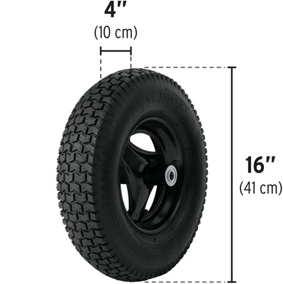 Carretilla Caja de Plastico Rueda Neumatica