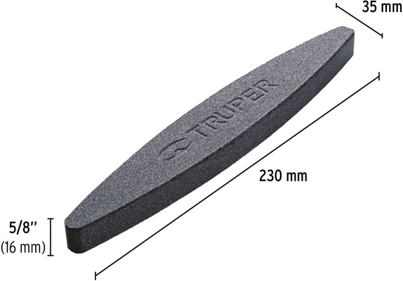 Piedra Afilar Carburo Silicio 220x35x16 mm