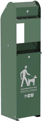 Papelera Dispensador Bolsas Excrementos Mascotas