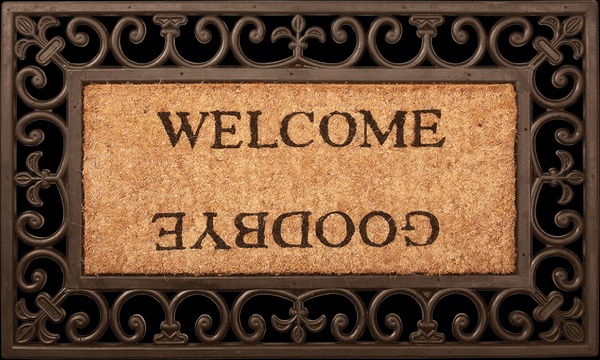 Felpudo Welcome Goodbye (Bienvenida Adios)