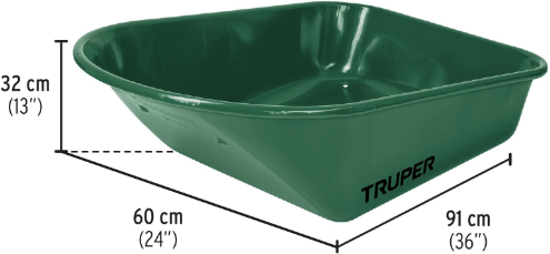 Carretilla 70L Metal  Llanta Impinchable