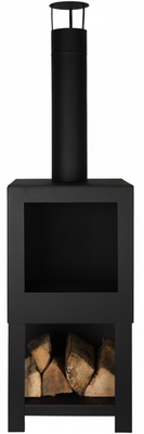 Estufa de Terraza con Deposito de Le�a