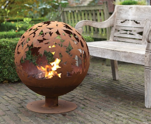 Brasero Bola de Fuego Hojas