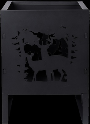 Brasero Fuego Ciervo Cuadrada