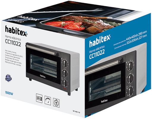 Horno Electrico 22L CC11022 Habitex