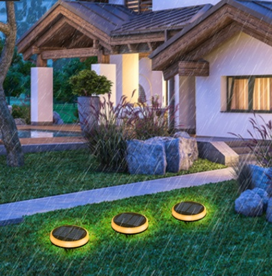 Aplique de suelo jardin Led Solar Redondo CCT