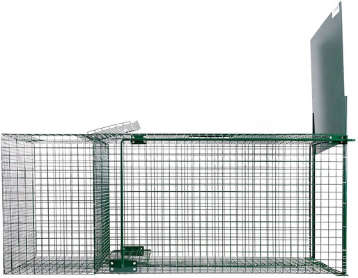 Jaula Trampa para Zorros 2 Departamentos 127x36x47 cm