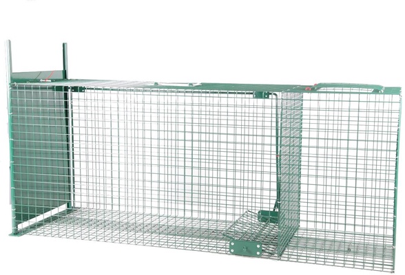 Jaula Trampa para Zorros 2 Departamentos 127x36x47 cm