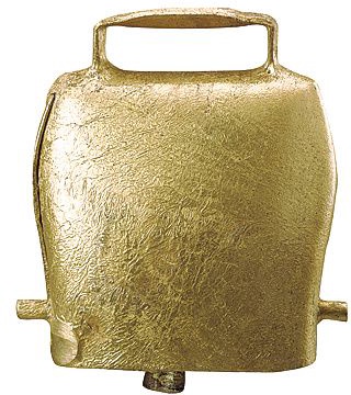 Cencerro Campana Acero color Bronce 7,5 cm