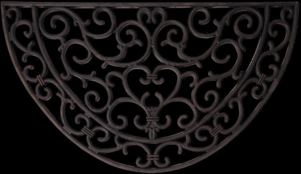 Felpudo Goma Semicircular 68x40cm