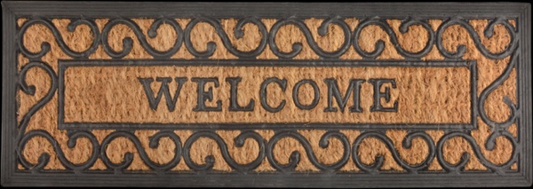 Felpudo Goma/Fibra de Coco Bienvenida