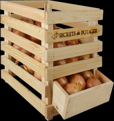 Caja Madera para Cebollas