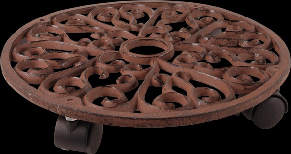 Carro Hierro Fundido para Plantas Redondo L