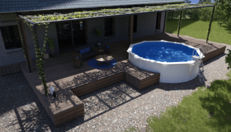 Piscina Bora Bora Redonda �300 x120 cm