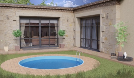 Piscina Enterrada Madagascar Redonda �420x150 cm