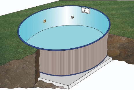 Piscina Enterrada Sumatra Ovalada  �420 x 120 cm